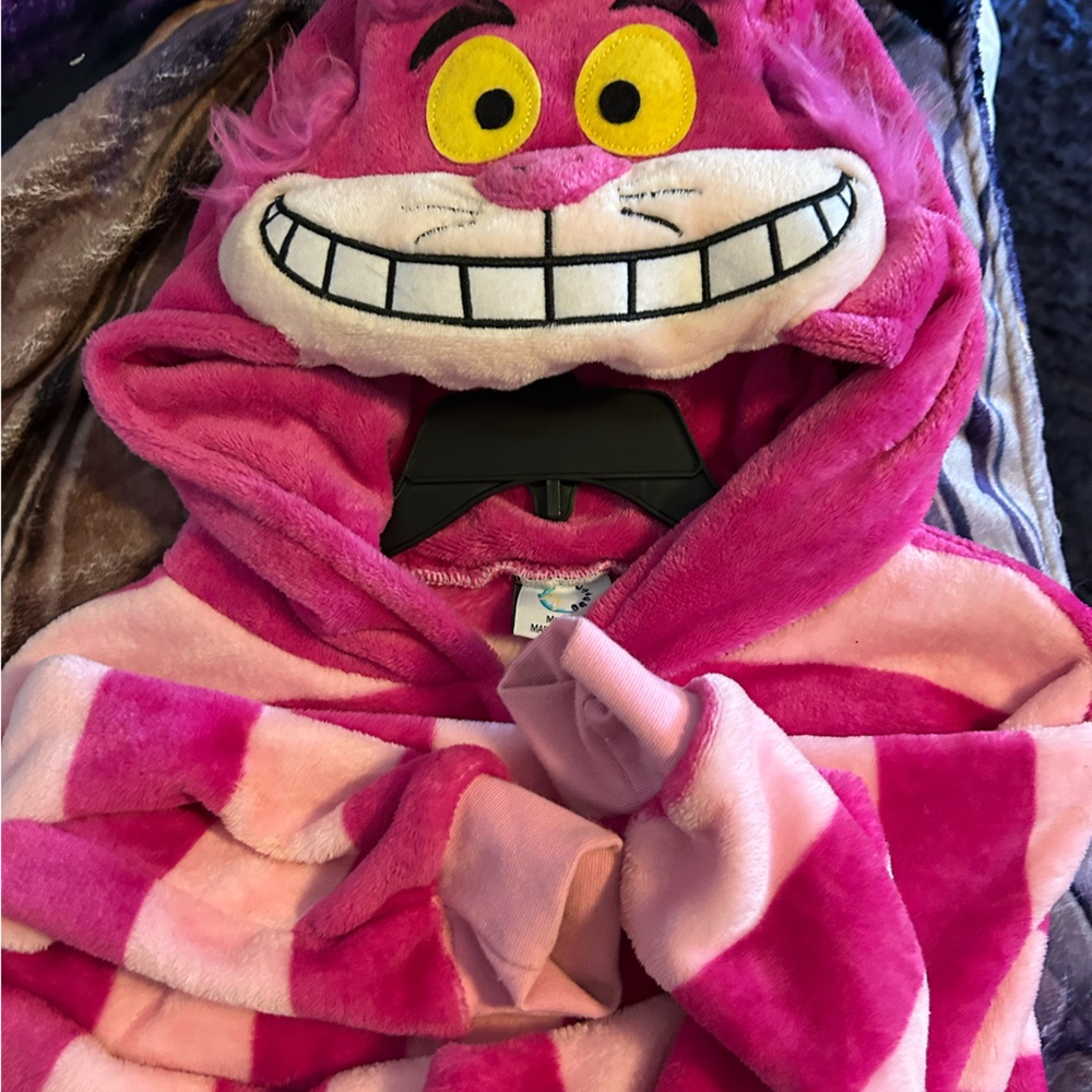 Pink Cheshire Cat Adult Onesie Size Medium